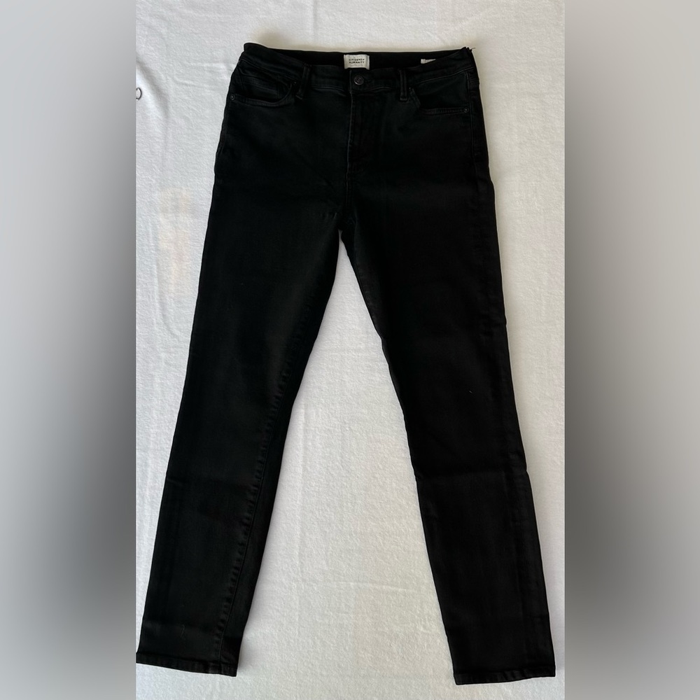 Citizens Of Humanity Jeans Rocket  Straight Leg  Womens Size 10 Black